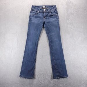Hudson Jeans Womens 28 Blue Beth Baby Boot Bootcut Low Rise Stretch Dark Wash